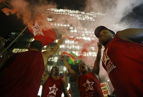 Brazil government backers take to streets ahead of Sunday protests
